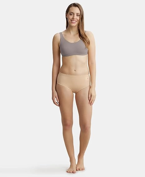 Jockey 1550 Women’s Cotton Stretch Slip-On Crop Top Bra – Stay Fresh Comfort